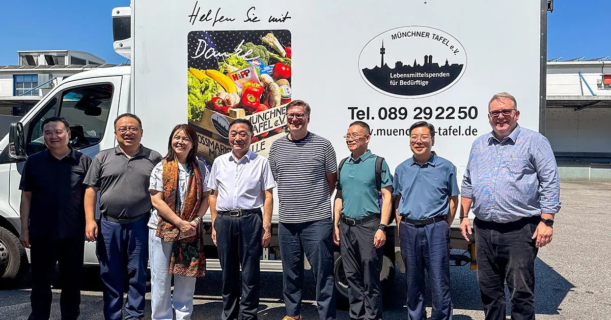 Delegation aus der Provinz Shaanxi (China) besucht die Münchner Tafel